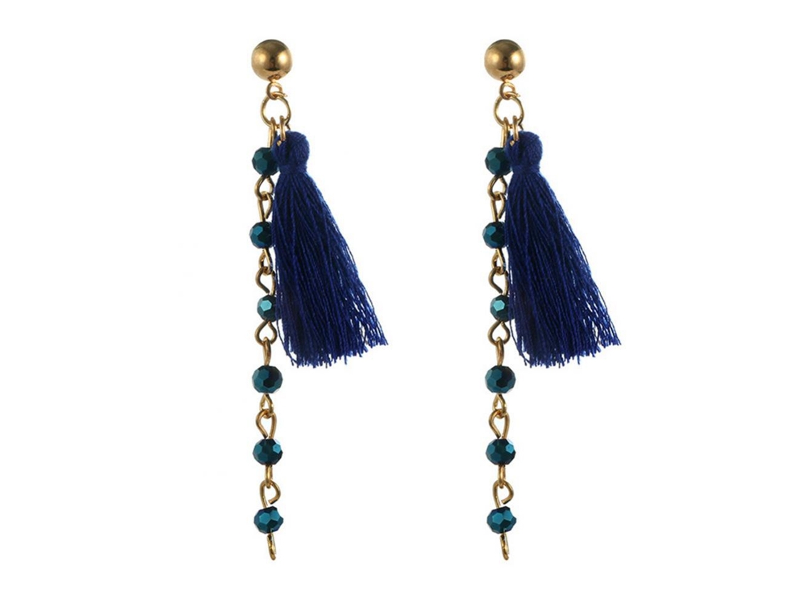 Brincos Pendentes Com Cristais E Pingentes Longos
