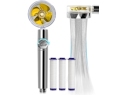 Chuveiro De Alta Pressão Com Hélice E 3 Filtros De Algodão Pp (amarelo)