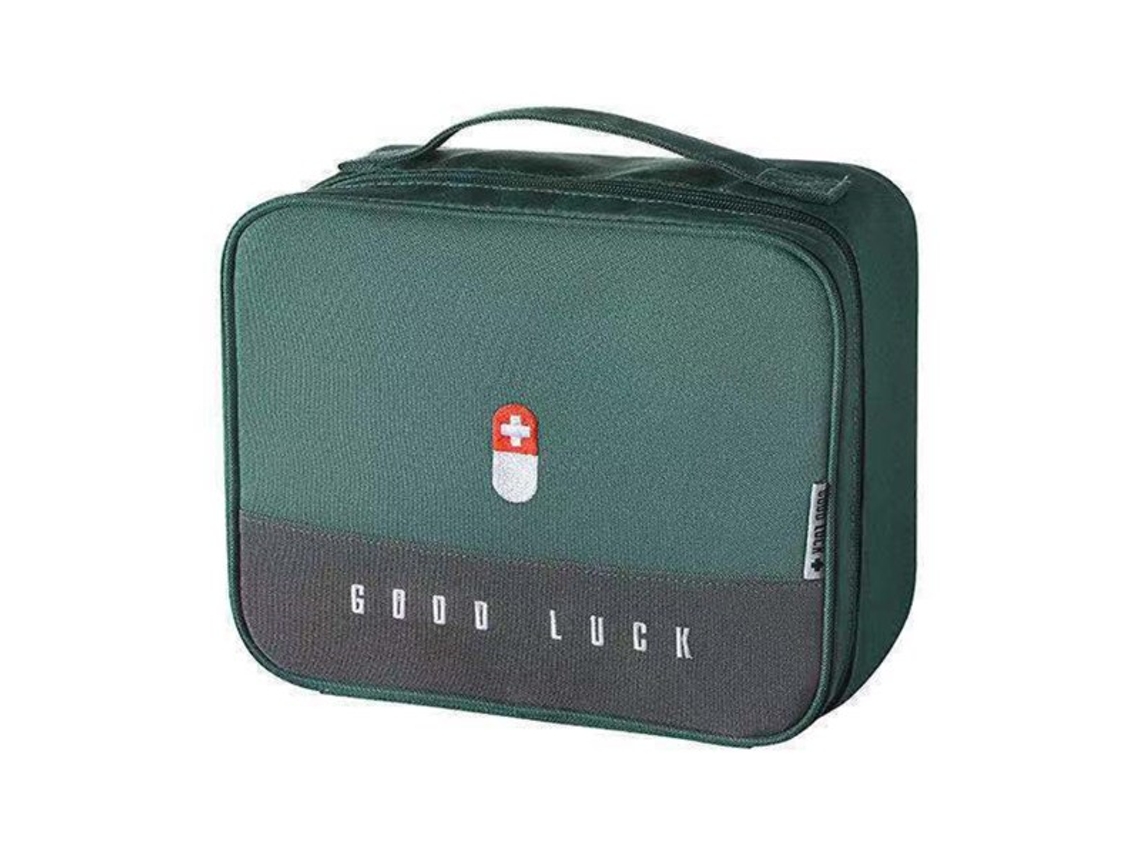 Bolsa Para Medicamentos Vazia, Portátil, Em Tecido Impermeável, Para Emergências, Verde, Tamanho Queen(25x20x13, 5cm)