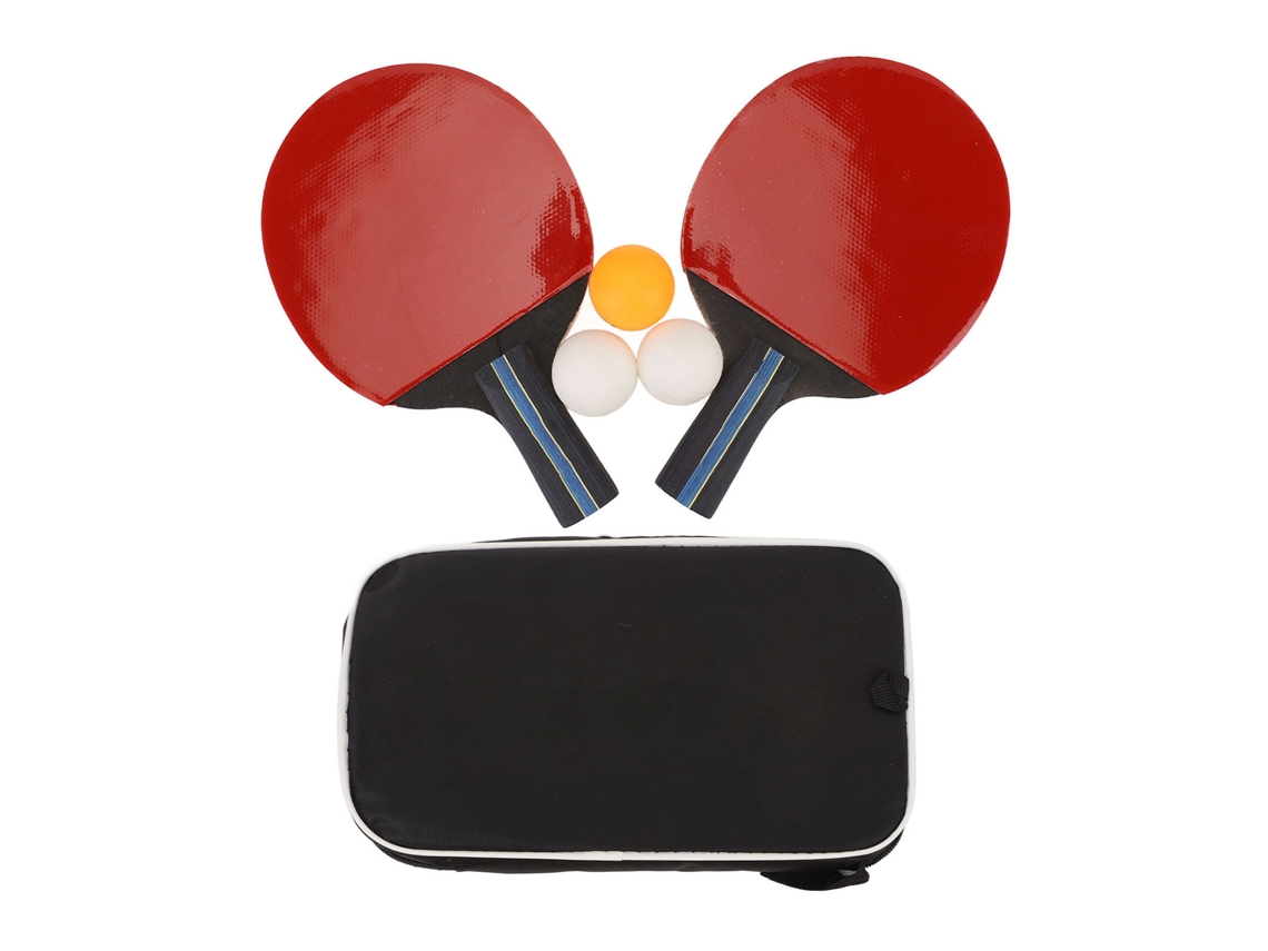 Conjunto De Raquetes De Tênis De Mesa Profissional Com 3 Bolas E Bolsa Portátil Para Jogos Internos E Externos