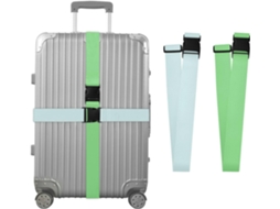 Conjunto De 2 Cintas Bagagem Ajustáveis E Resistentes Para Malas Acessórios Viagem Essenciais
