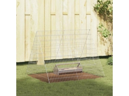 Vidaxl Gaiola Para Galinhas Prateado 110 X 100 X 85 Cm Aço Galvanizado