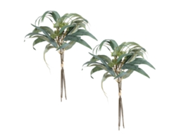Laxiscreed Eucalipto Artificial Com Frutos Verde, Pack De 2 Para Decoração De Armazém Bent Branch