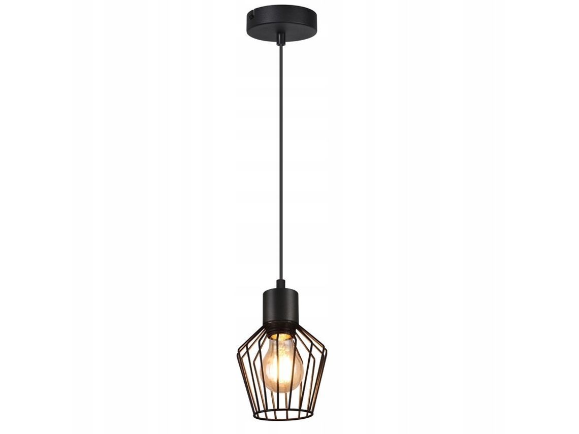 Nettlife Candeeiro Suspenso Para Mesa De Jantar Candeeiro Suspenso Preto E27 1 Chama Metálica