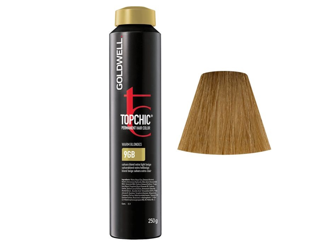 9gb Loiro Beje Deserto Extra Claro Goldwell Topchic Loiros Quentes 250gr