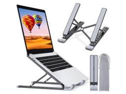 2026-soporte Para Notebook Linjou, Elevador Ajustável Ergonômico Dobrável, Compatível Com 10-15,6 Polegadas (preto)