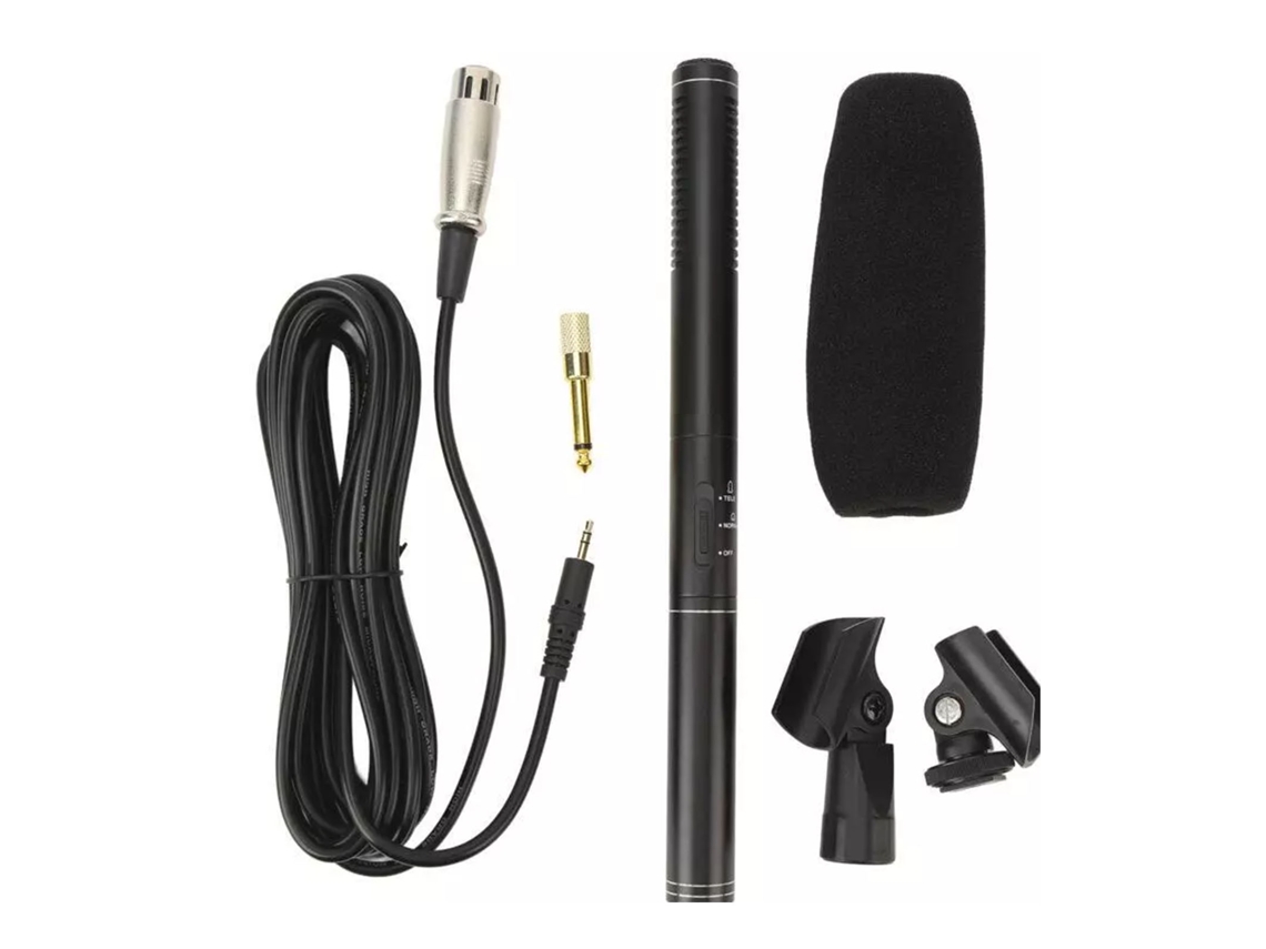 Shotgun Microphone Abs Metal Wired Professional Interview Microphone With Xlr Cable Windscreen For Video Camcorder Dslr Dv Cameras LAXISCREED
