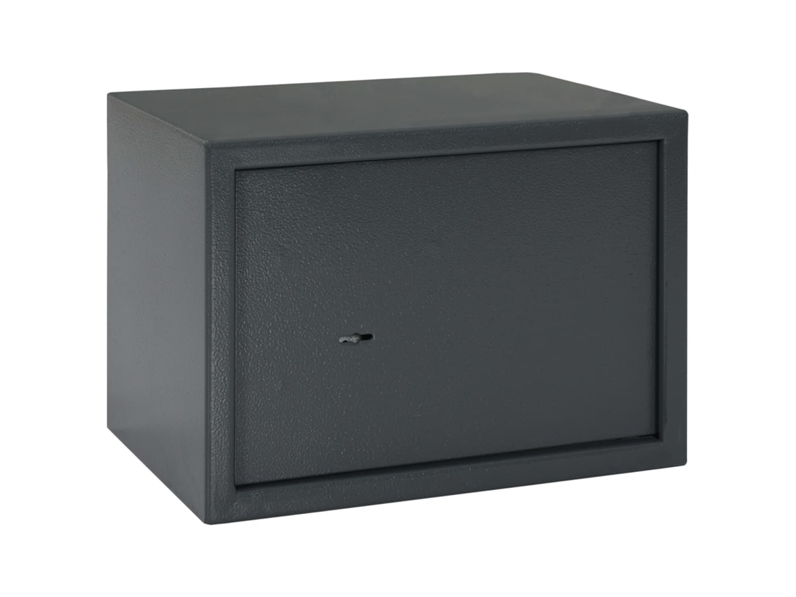 Cofre Vidaxl Cinzento Aço (35 X 25 X 25 Cm)