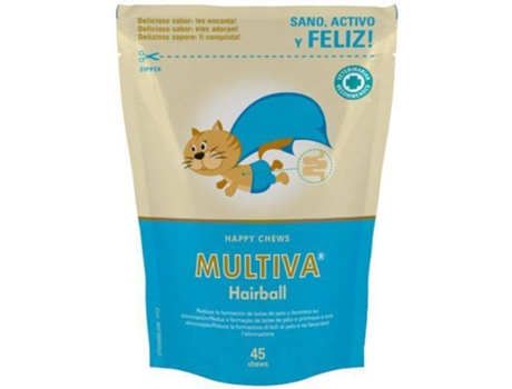 Complemento Alimentar para Gatos  Multiva Hairball