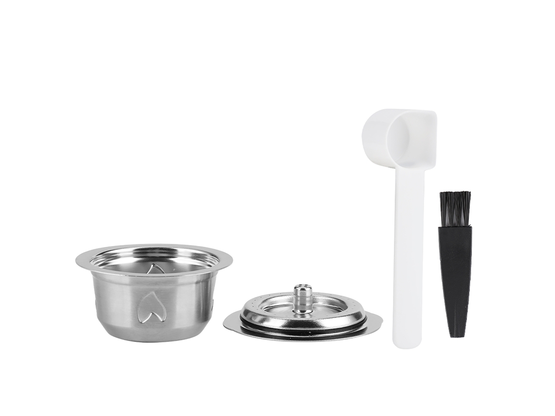 Kit Cápsula de Café Reutilizável de Aço Inoxidável 230ml compatível com Vertuo Plus e Delonghi | S/MARCA