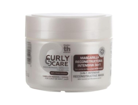 Máscara Reconstrutora Intensiva 3 Em 1 Curly Care 300 Ml. Th Pharma