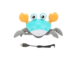 KOFIHETY Brinquedo De Caranguejo Usb Recarregável Com Música E Luz, Evita Obstáculos Automaticamente, Brinquedo Para Bebê