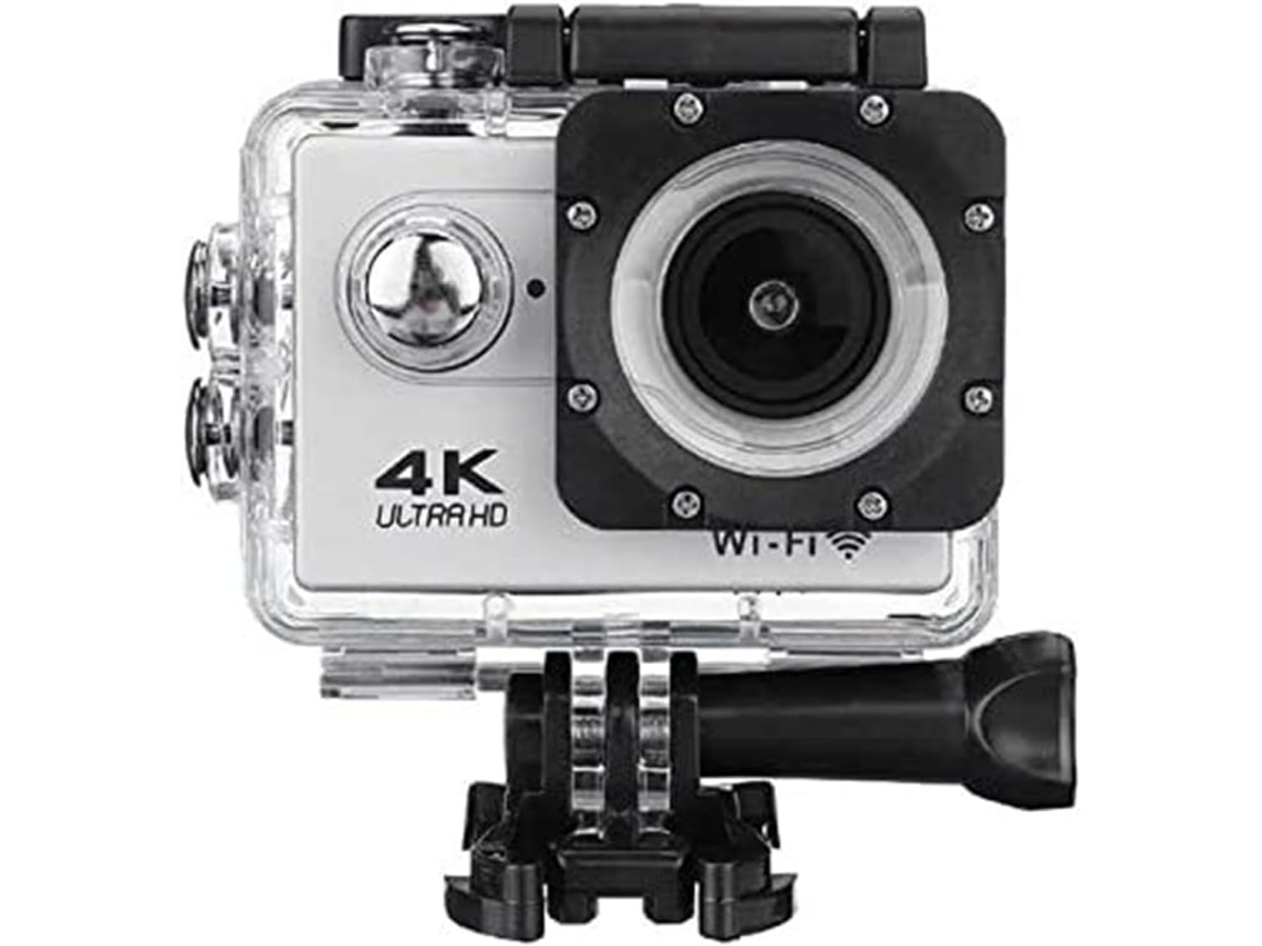 Câmera de Ação 4k com Estabilização de Imagem, Câmera Esportiva À Prova D'água 1080p Hd SFUSHOS