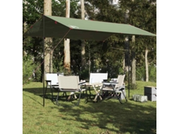 Vidaxl Lona De Campismo 400x294 Cm Impermeável Verde