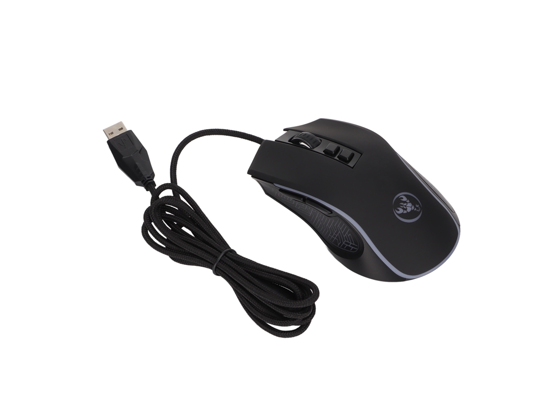 Rato Mecânico LAXISCREED 3600dpi Ajustável Rgb