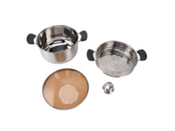 Panela de Sopa Inox LAXISCREED com Cesto À Vapor