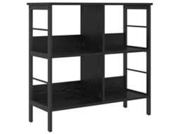 Estante em Carvalho Preto com Madeira Processada MAISON EXCLUSIVE (82x32x79 cm)