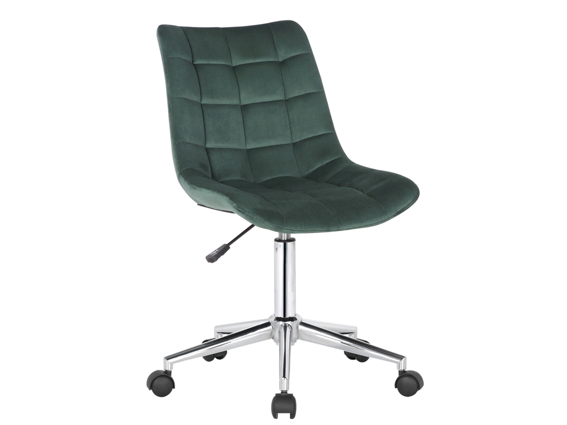 Cadeira de escritório Medford veludo verde CLP