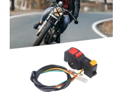 Interruptor De Partida Elétrica Para Motocicleta Guidão 7 8 Polegadas Abs Alta Resistência, Cor Preta