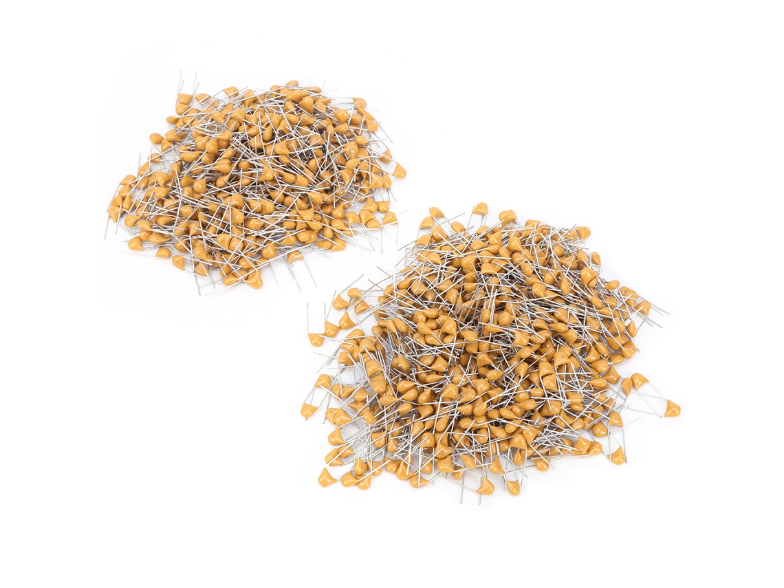 Kit de 1000 capacitores cerâmicos monolíticos de 50 V e 150 pF, 10 com passo de pino de 5,08 mm