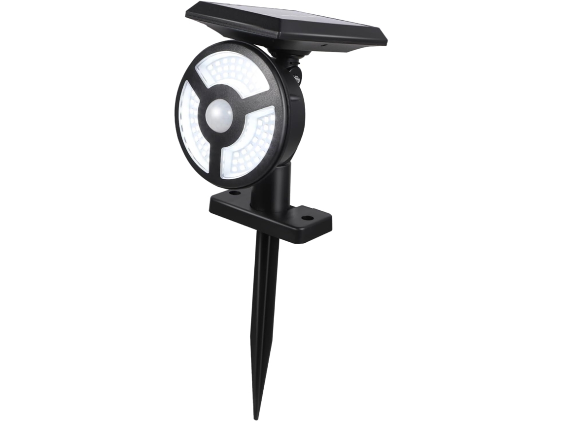Refletor Solar Externo com Sensor de Movimento Led para Jardim, Pátio e Entrada de Garagem. Lâmpada de Baixo Consumo. SFUSHOS