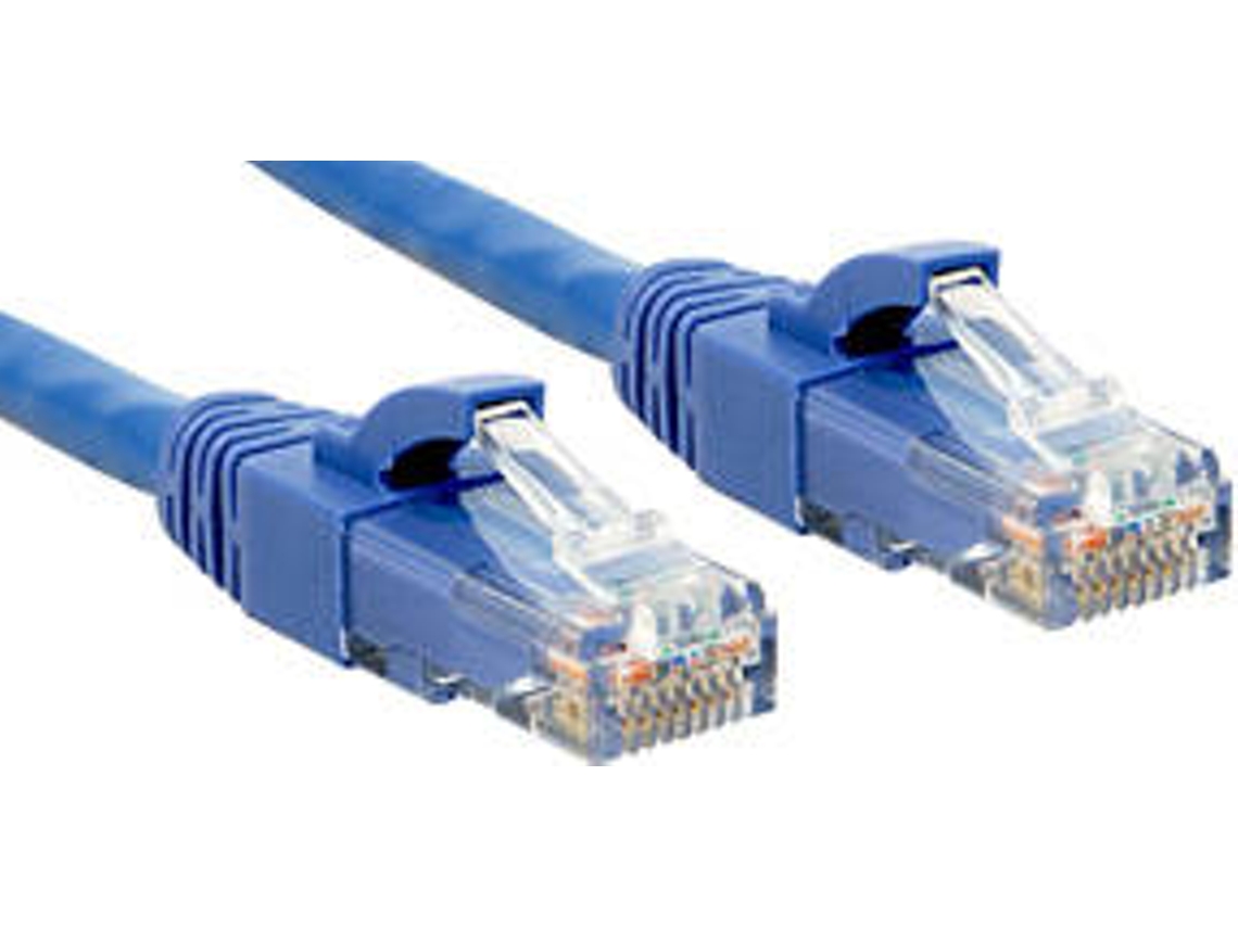 Cabo de Rede LINDY (RJ45 - 10 m - Azul)