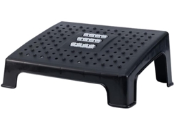 Banqueta Portátil Massagem Pés Ounona Pp Preto Design Ergonômico Apoio Multifuncional Escritório