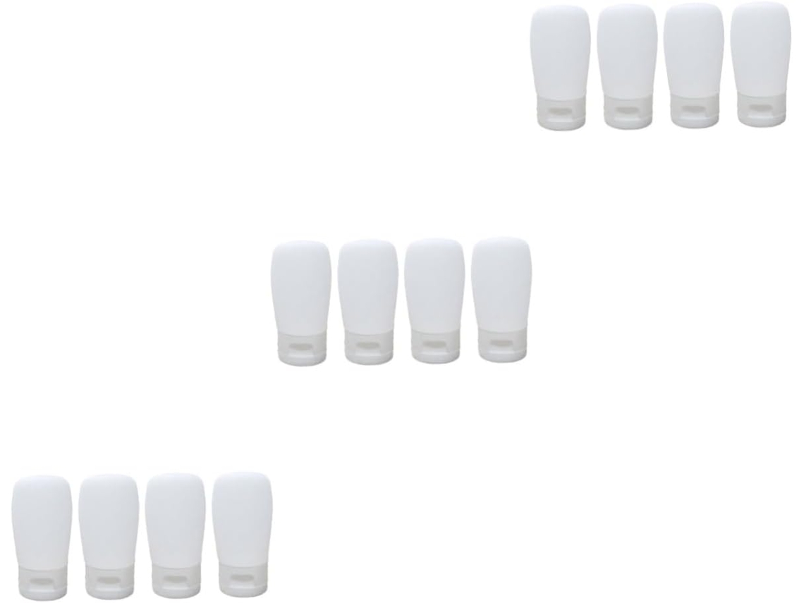 Conjunto De 12 Frascos Recarregáveis Para Maquiagem E Loção, Ideais Para Viagens.
