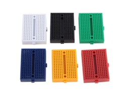 6 Peças de Mini Breadboard Sem Solda com 170 Pontos de Contato Colorido Reutilizável de Qualidade (cores Mistas)