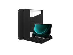 Capa Com Teclado Bluetooth Compatível Com Samsung Tab A9 Plus X210/216/218 De 11 Polegadas, Giratória 360°, Suporte Integrado