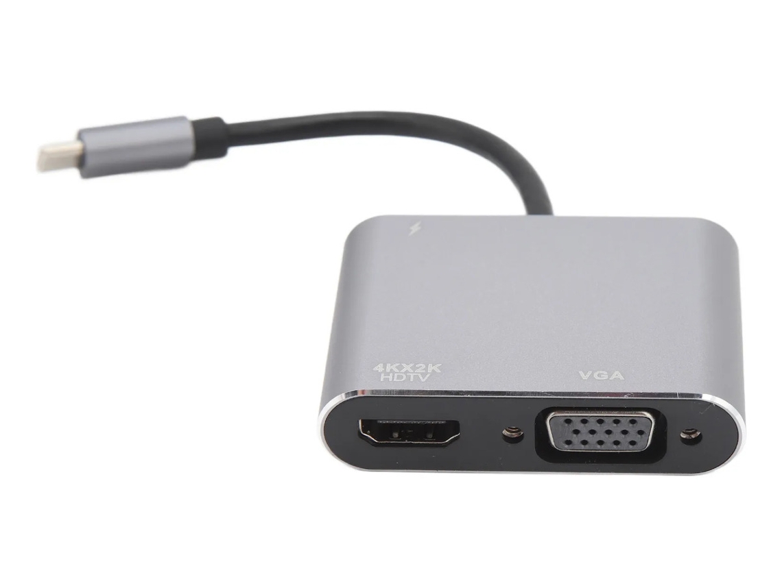 Estação De Acoplamento Usb-c, 4 Em 1, Tipo C, Para Notebook E Periféricos