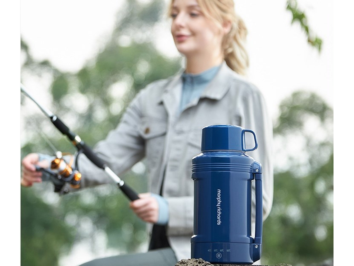 Copo Elétrico Portátil Para Viagem, Chaleira Elétrica Para Escritório, Copo Térmico Zeuxo (azul)