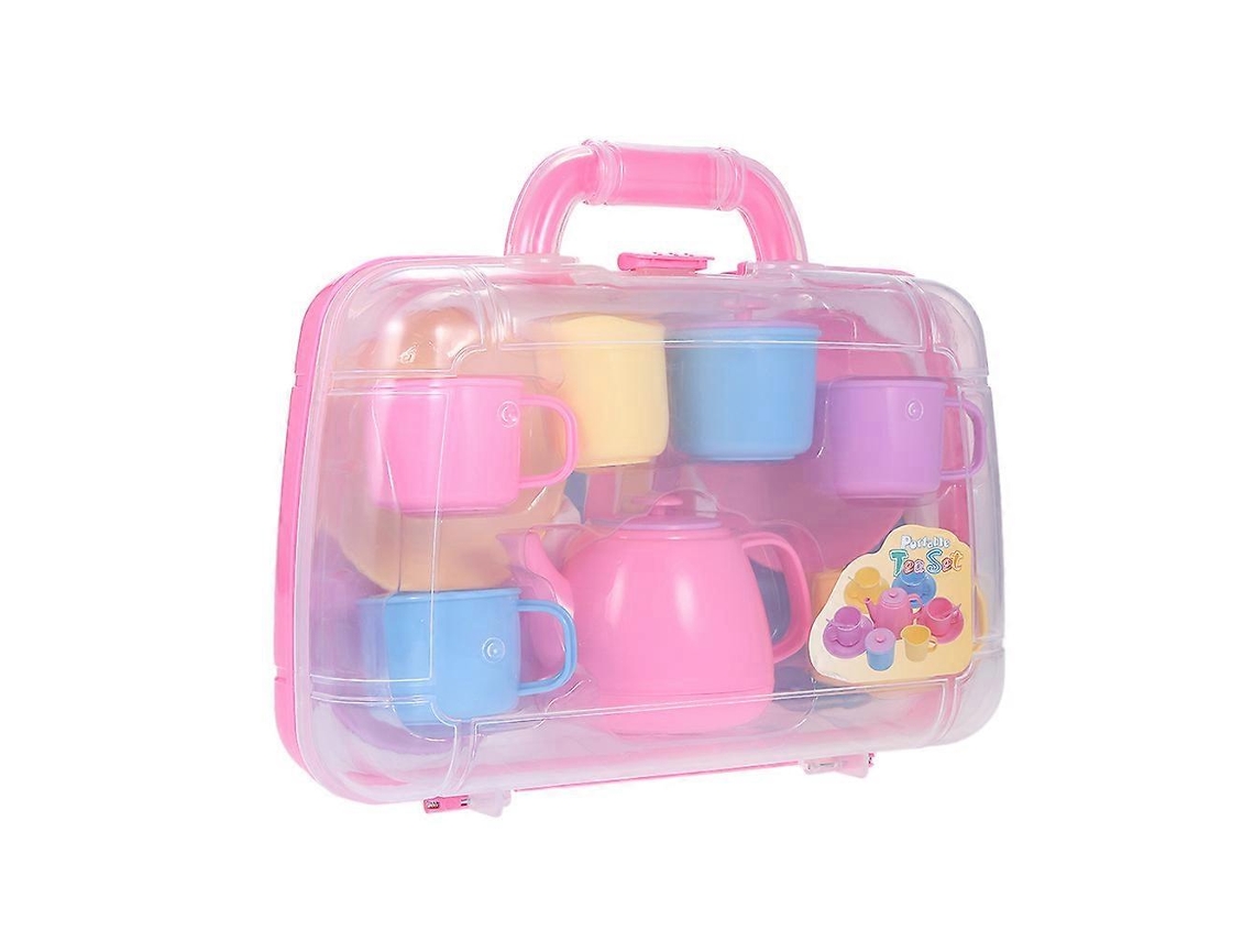 Conjunto De Chá Rosa Imitação
