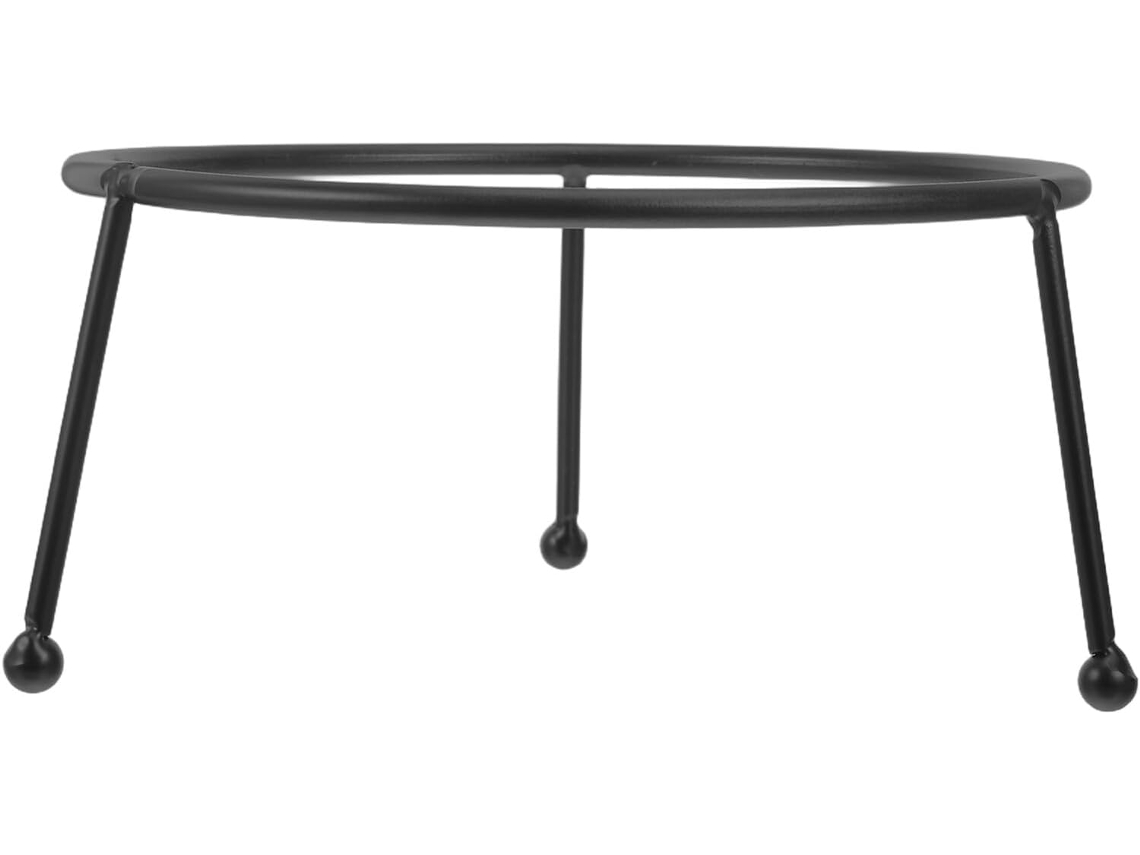 Suporte Robusto De Metal Para Esfera Observação Jardim Preta, Pedestal De Ferro Forjado Para Esferas Cristal 9a 40cm