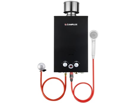 Bw264Bc Aquecedor de Agua a Gás 10 Litros Butano 28-30Mbar / Propano 37Mbar com Tampa de Chuva para Autocaravana Campismo CAMPLUX