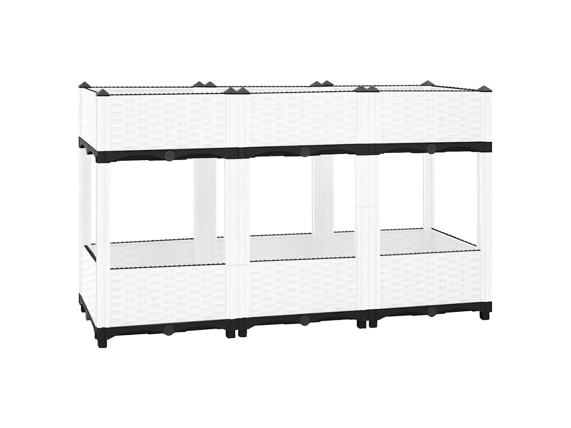 Vidaxl Canteiro Elevado 120x40x71 Cm Polipropileno