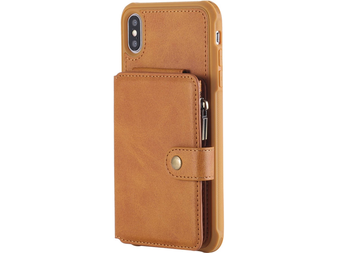 Capa iPhone XS Max WISETONY Kaiqimi-705 Castanho