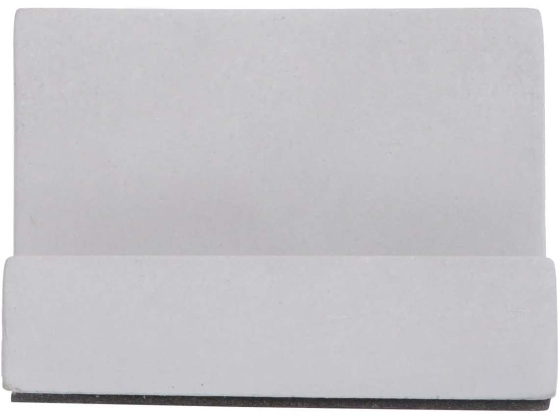Suporte de mesa em cimento para celular e computador.