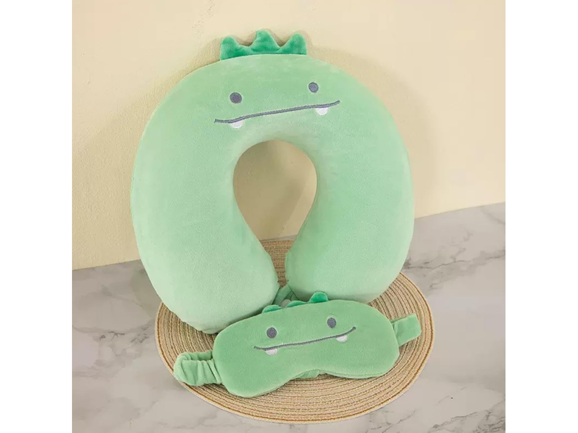 Travesseiro de Viagem Infantil com Máscara de Dormir, de Pescoço Fofo AQUAFORGE