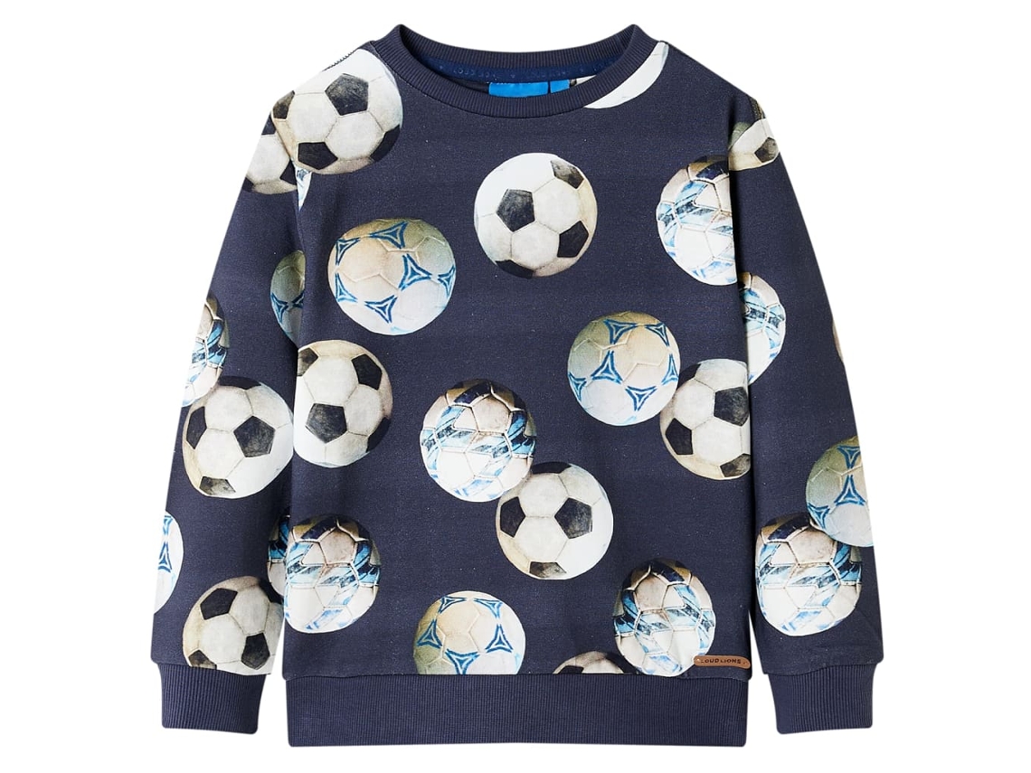 Sweatshirt Para Criança Azul-marinho 104