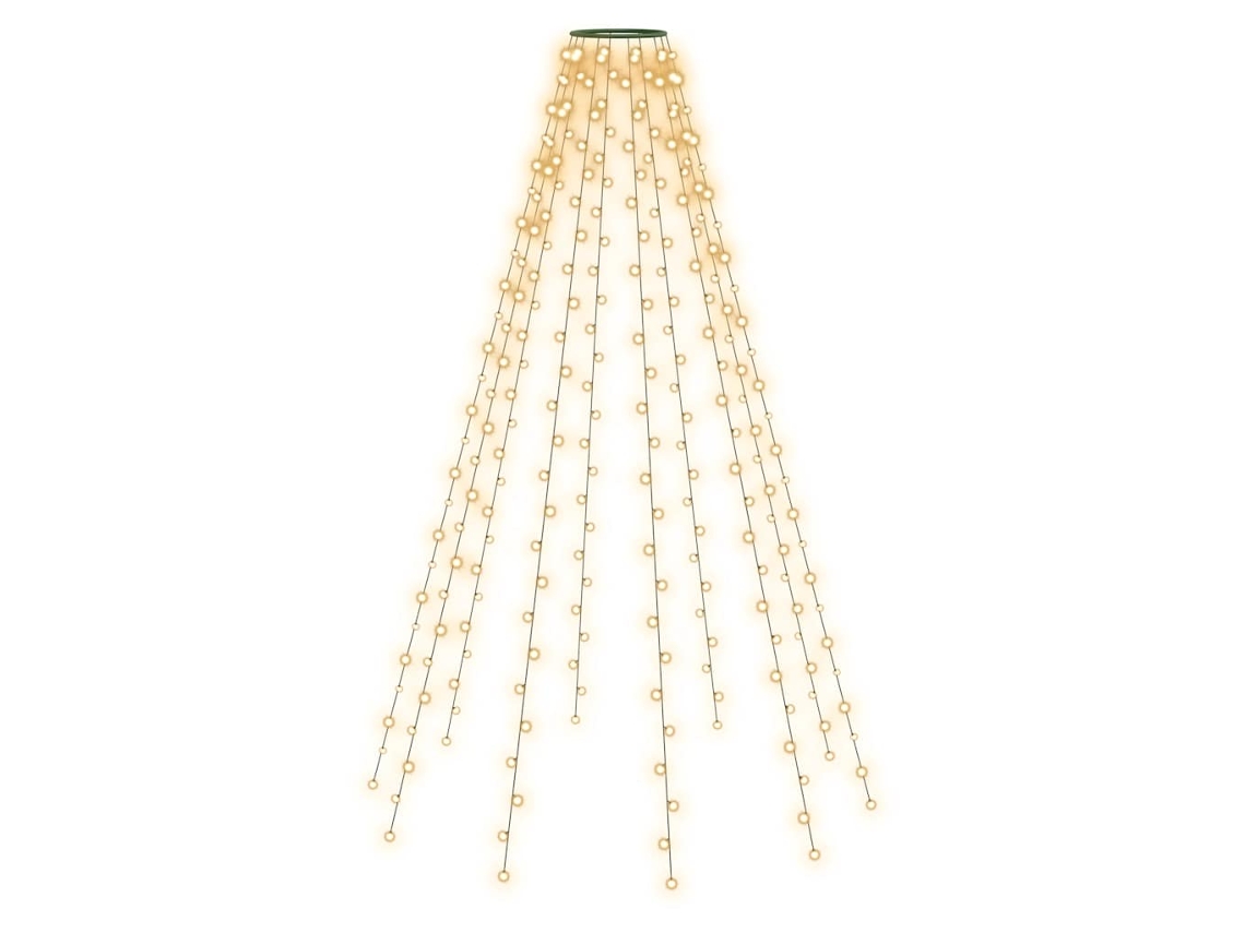 Luz árvore natal VIDAXL Verde PVC (250 cm)