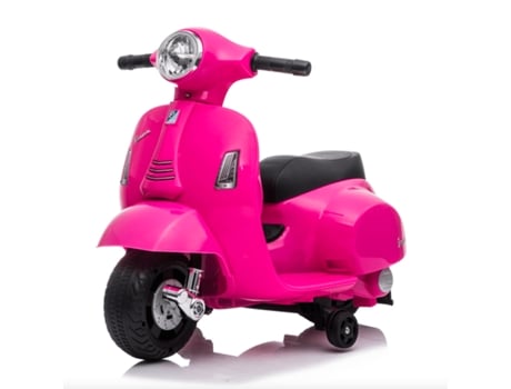 Moto VESPA Elétrica para Crianças Rosa 0-3 Anos