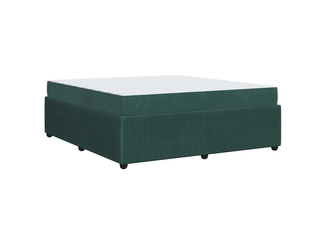 Conjunto 1 Cama Moderna Vidaxl Verde Tecido (180 X 200 Cm)