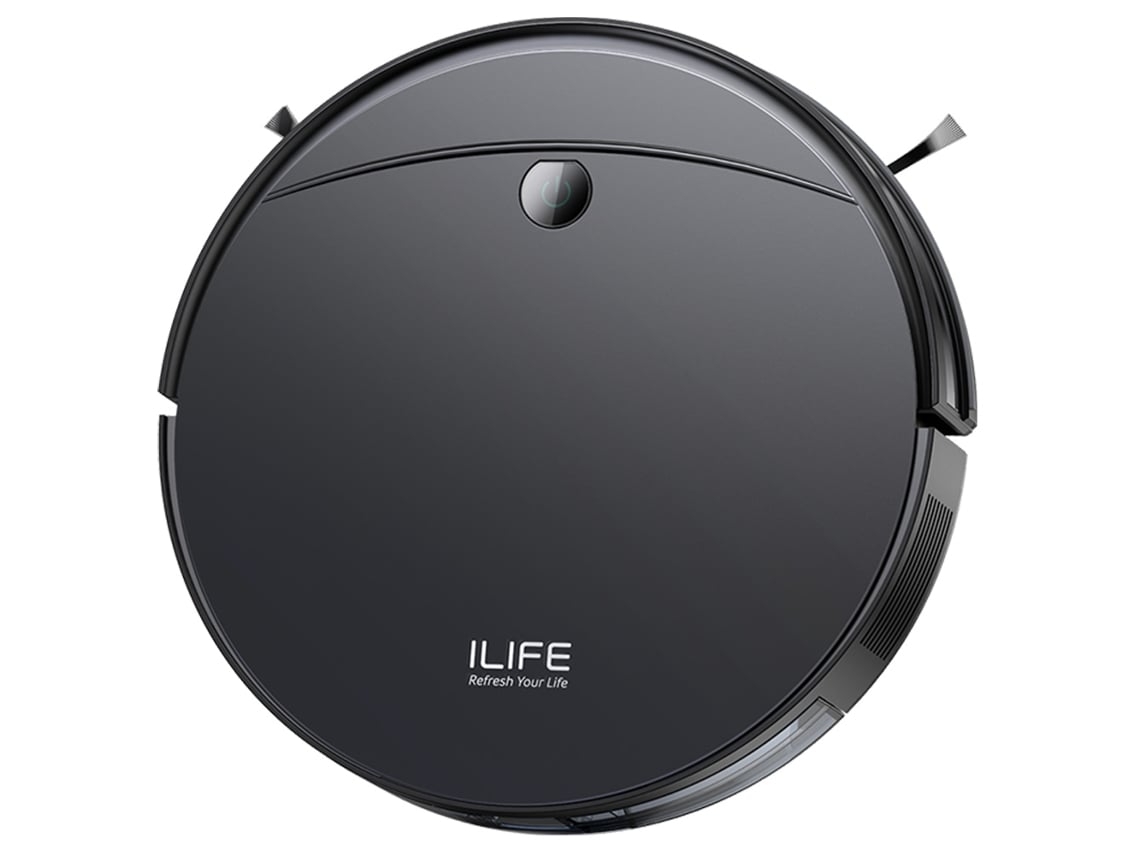 Aspirador Robot Ilife V10 5000pa Potência 120min Autonomia Navegação Gyroscópio Auto Recarga Wifi App Alexa E Comando Preto (Outlet Grade A)