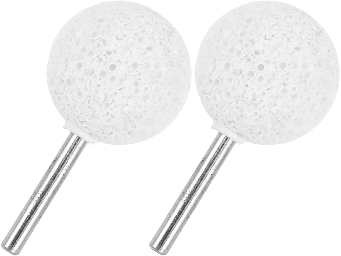 Kit De Brocas Para Reparo Aros Com 2 Peças, Ponta Coríndon Branco E