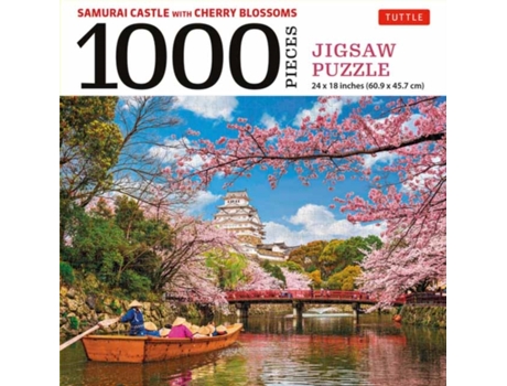 Livro samurai castle with cherry blossoms 1000 piece jigsaw puzzle de edited by tuttle publishing (inglês)