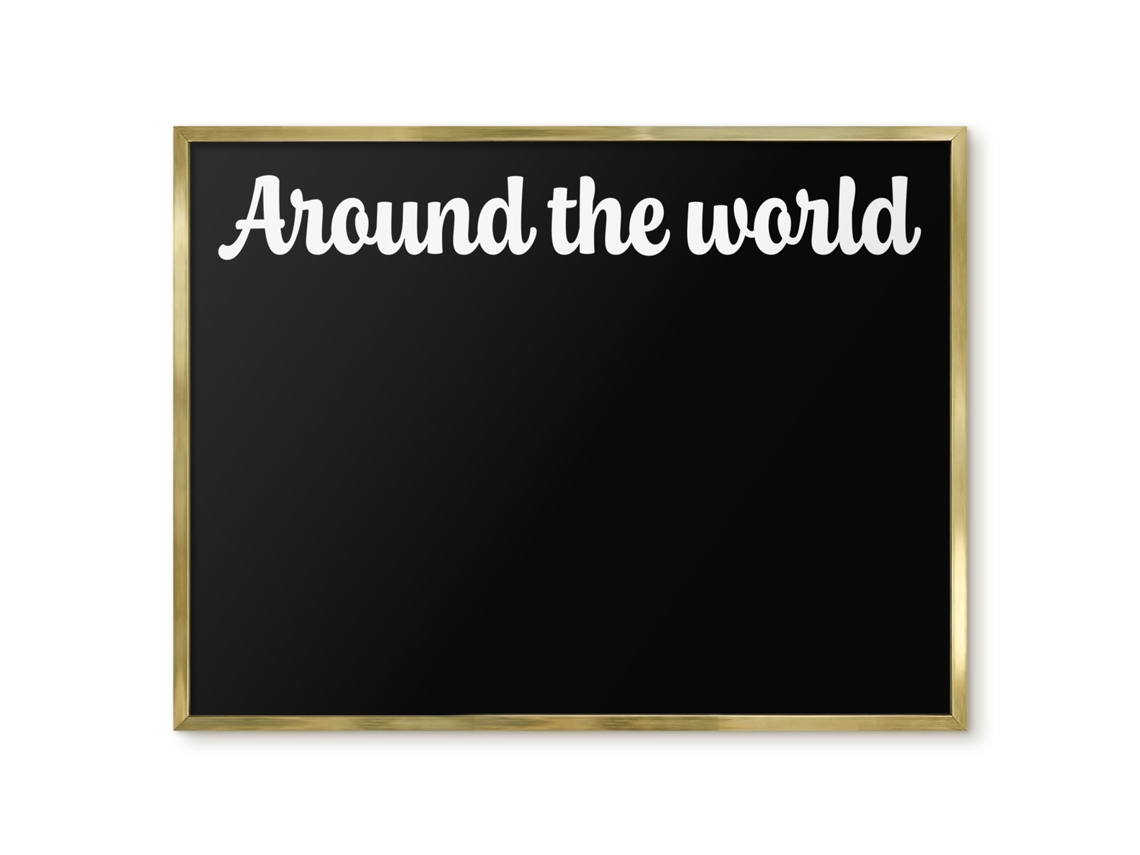 Magnetic Glass Board Around The World For The Hall Espelharte (80x60 Cm)