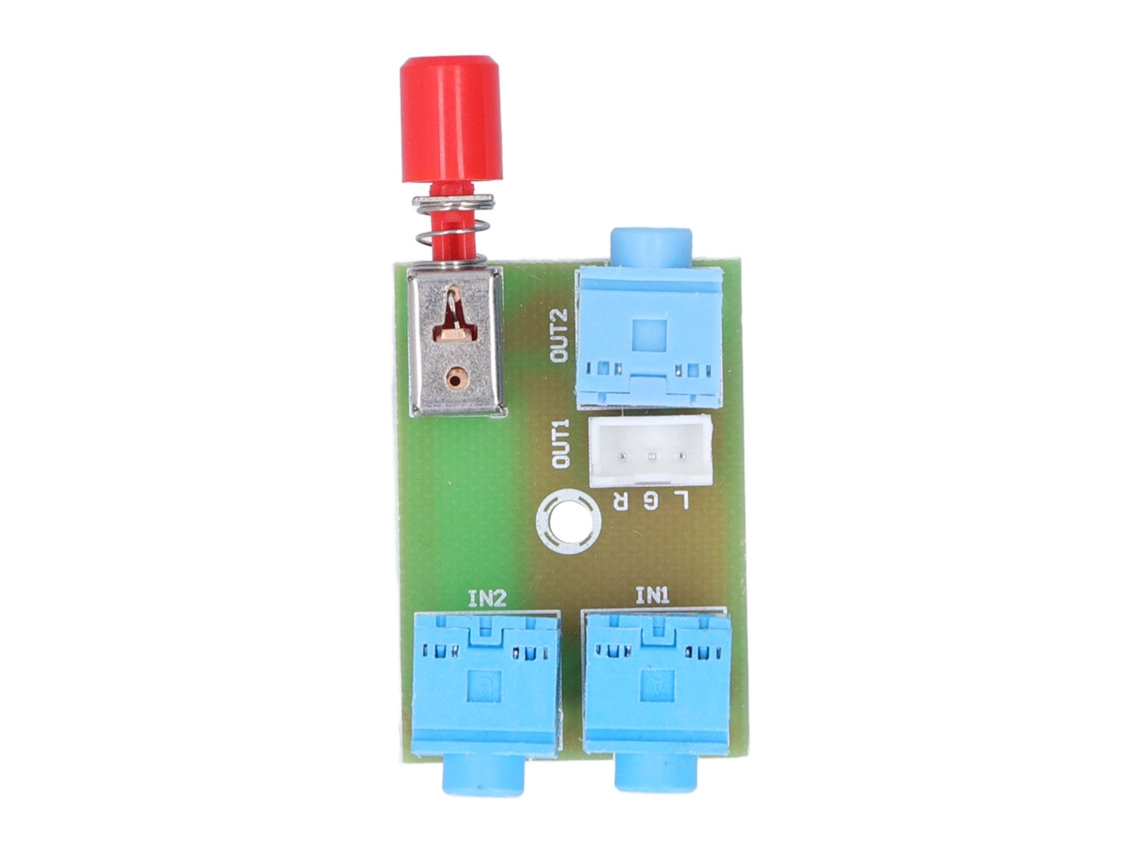 Módulo de Interrupção de Áudio 3.5mm com 2 Entradas e 1 Saída com Conector XHM371 com S/MARCA