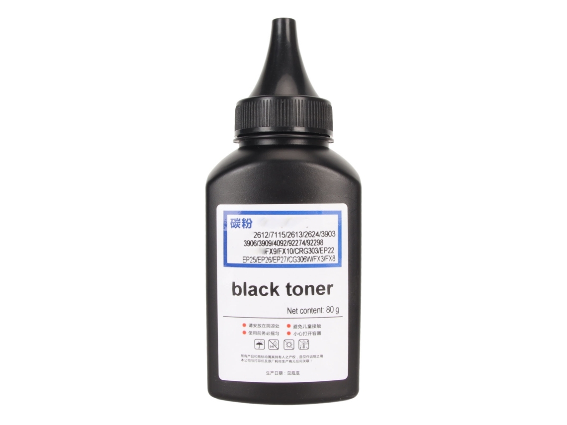 Pó de toner preto para impressora hp2612 7115 2613 2624 ep22 crg303 fx10 material pvc pcb capacidade 2300 páginas