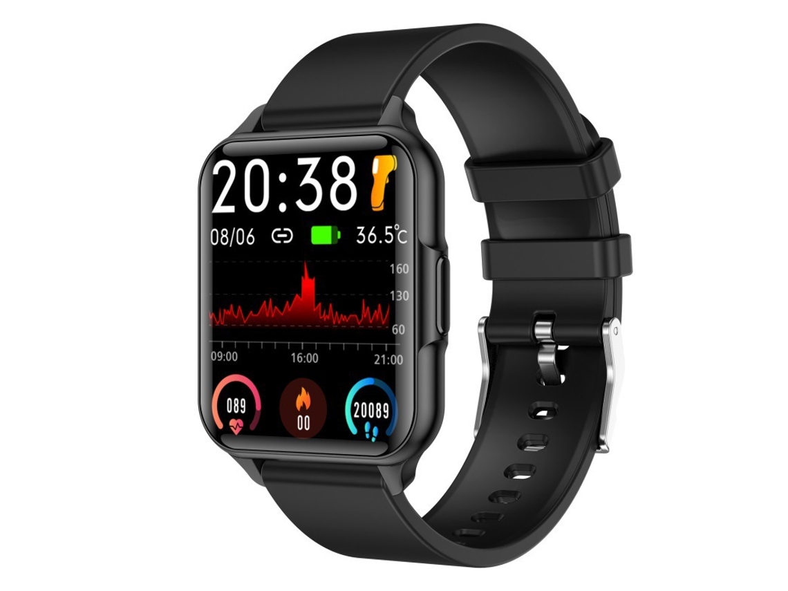 SHAH ARPAN Q26Pro Relógio Inteligente Temperatura Corporal Frequência Cardíaca Pressão Arterial Oxigênio no Sangue Informações Sobre Exercício Preto